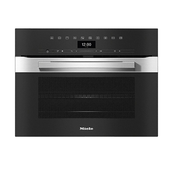 MIELE H 7440 BMX Εντοιχιζόμενος Φούρνος με Λειτουργία Μικροκυμάτων 45 cm, Obsidiant Mαύρο