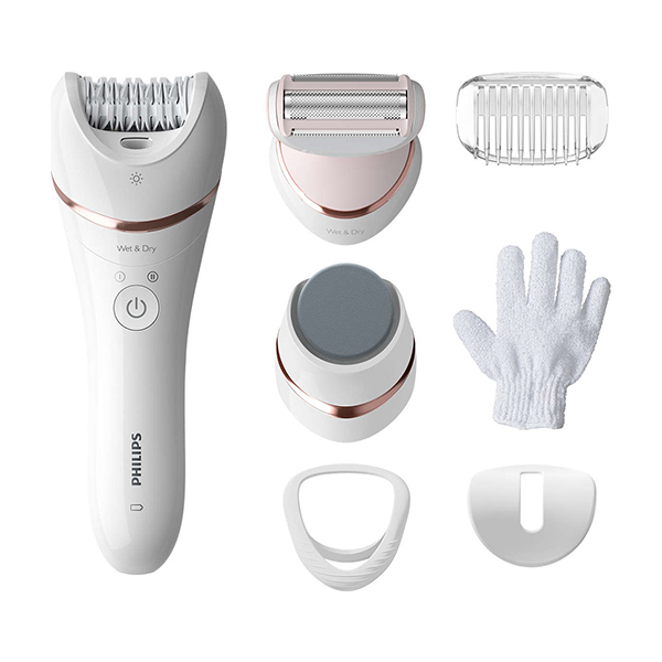 PHILIPS BRE730/10 Αποτριχωτική Mηχανή, Άσπρο