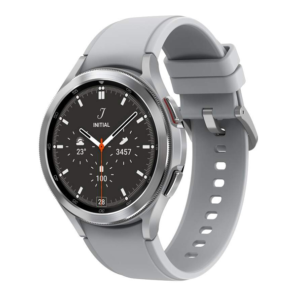SAMSUNG SM-R890NZSAEUE Galaxy Watch 4 Classic Smartwatch 46 mm, Ασημί