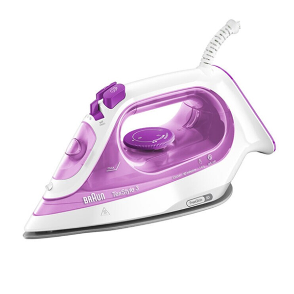 BRAUN SI3030PU TexStyle 3 Σίδερο Ατμού, Λιλά/Άσπρο