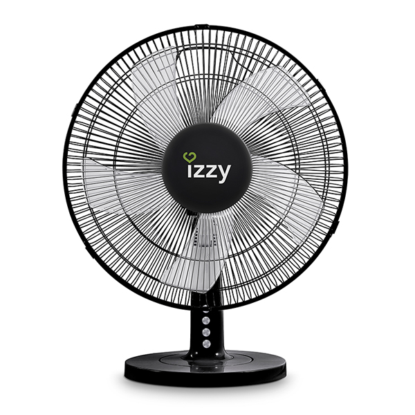 IZZY 223917 Επιτραπέζιος Ανεμιστήρας, 16″ Μαύρο