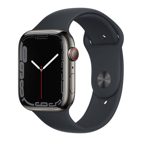 APPLE MNC23GK/A Smartwatch S7 Cellular 41 mm, Γραφίτης Ανοξείδωτο Ατσάλι