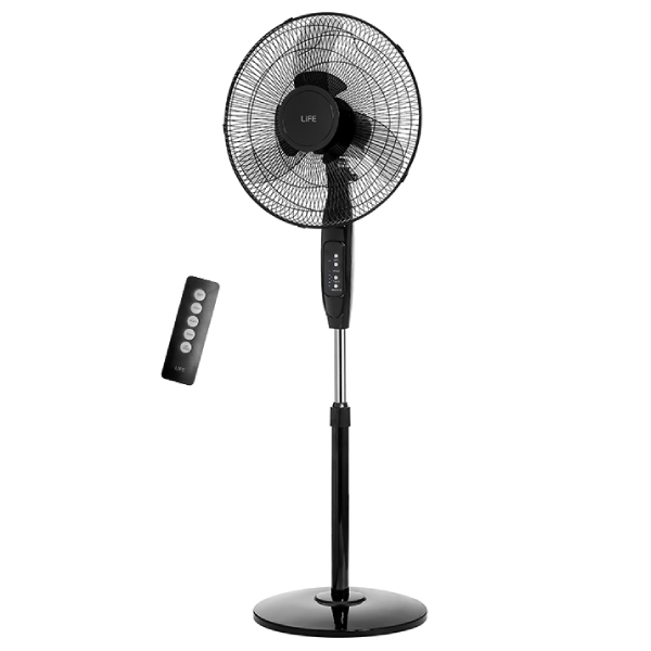 LIFE 221-0350 Ανεμιστήρας Δαπέδου Με Τηλεχειριστήριο, 40 cm