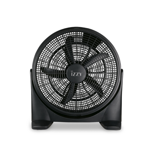 IZZY 224175 Ανεμιστήρας Box 20″, Μαύρος