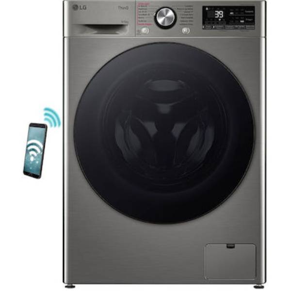 LG D4R7009TSSB Wi-Fi Πλυντήριο & Στεγνωτήριο 9/6KG, Ασημί