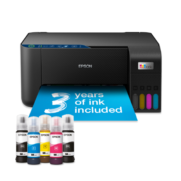 EPSON EcoTank L3271 Α4 Πολυμηχάνημα Wi-Fi με Δοχεία Μελανιού, με Αρχικό Μελάνι έως και 3 έτη, Μαύρο