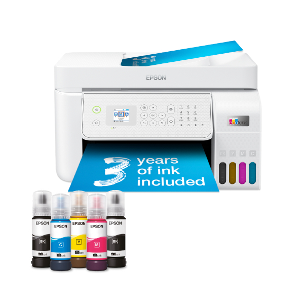 EPSON EcoTank L5316 Α4 Πολυμηχάνημα Wi-Fi με Δοχεία Μελανιού, με Αρχικό Μελάνι έως και 3 έτη, Άσπρο
