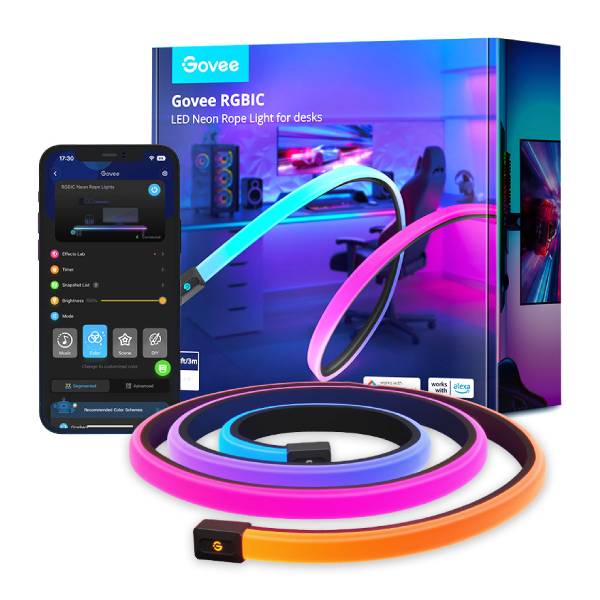 GOVEE H61C3 RGBIC Neon, Ταινία Φωτισμού LED Για Γραφείο