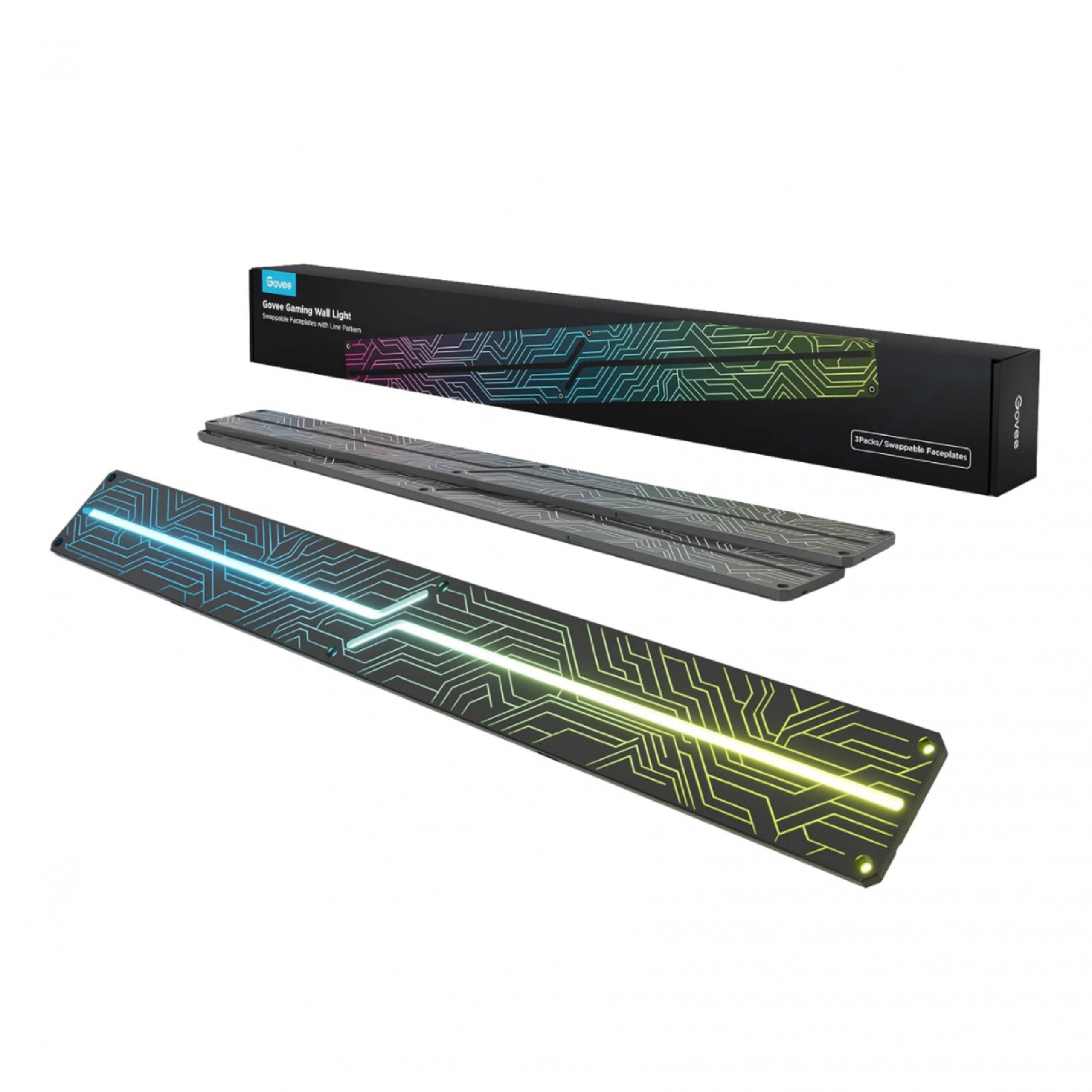 GOVEE H6063 Εναλλασσόμενα Μπροστινά Πάνελ Gaming Για Φωτισμό Τοίχου (3 Τεμάχια)