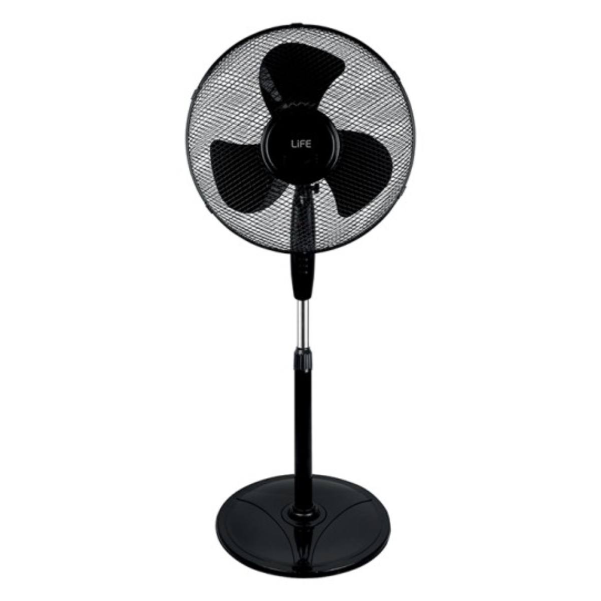 LIFE 221-0402 Ostro Dark Ανεμιστήρας Δαπέδου 16″, Μαύρο