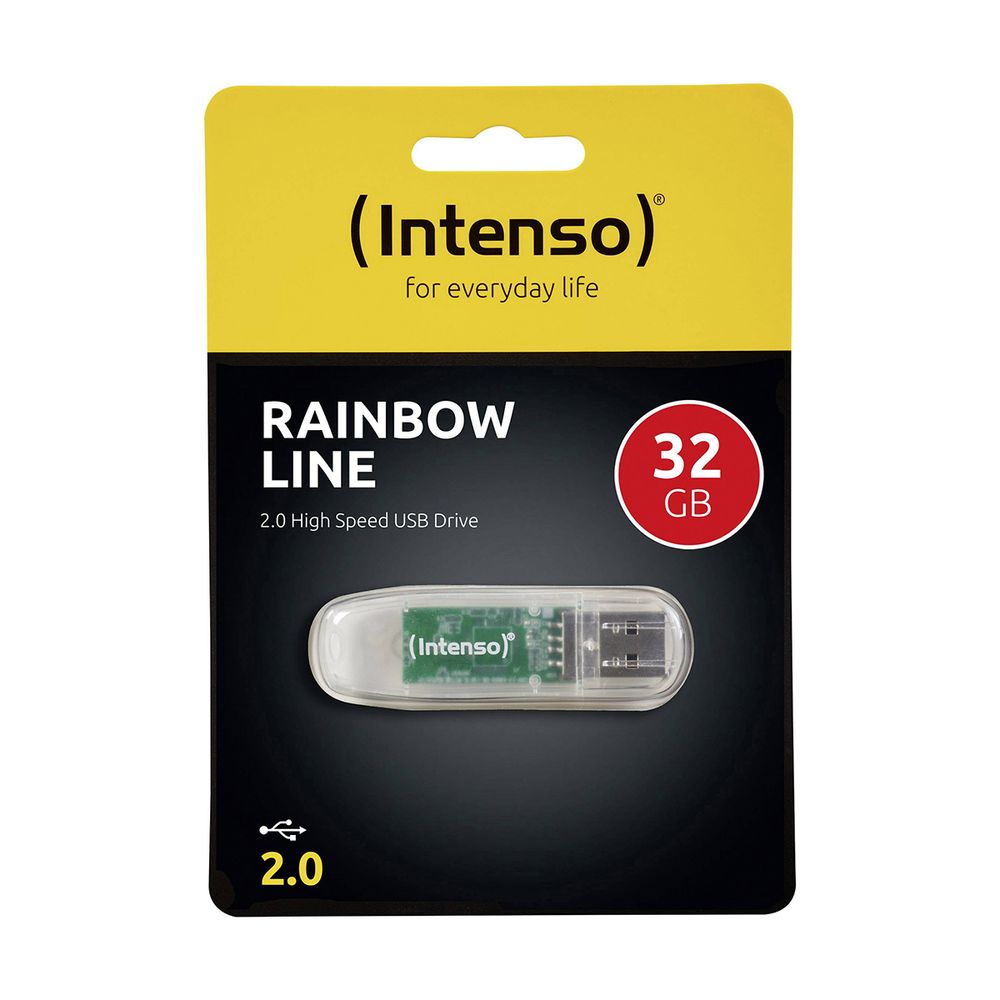 Intenso 32GB Rainbow Line Transparent
