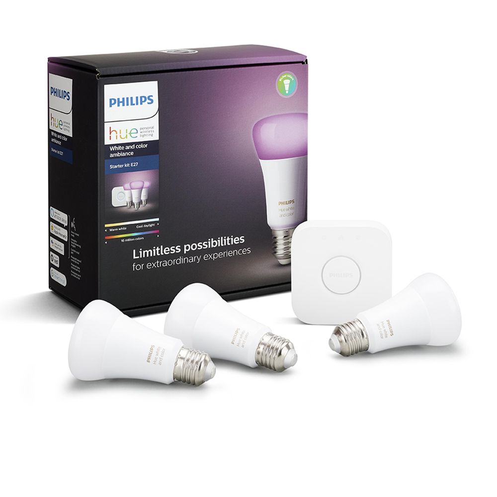 Philips Hue White & Color Ambiance Starter Kit E27 (3x bulb & 1x bridge)