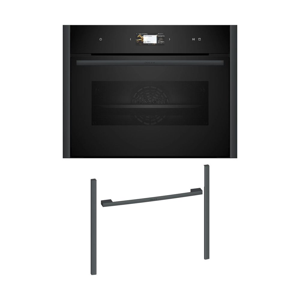 Neff NFS45E2A0 Εντοιχιζόμενος φούρνος C29FS3AY0 & 45 cm Anthracite Grey Flex Design Kit