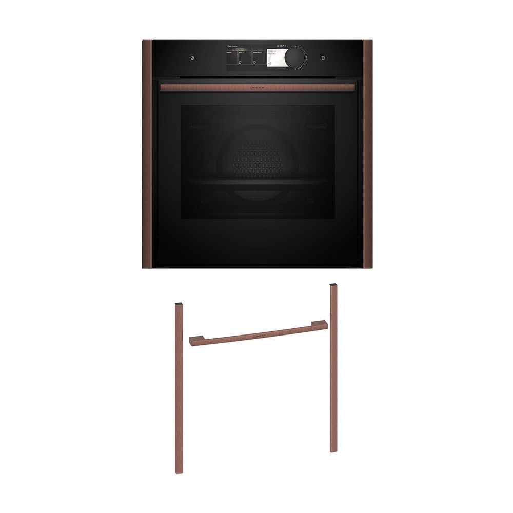 Neff NFS60E6B0 Εντοιχιζόμενος φούρνος B69FY5CY0 & Brushed Bronze Flex Design Kit