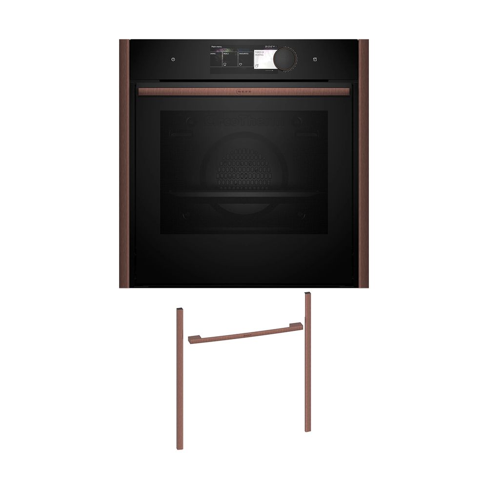 Neff NVS60P6B0 Εντοιχιζόμενος φούρνος B69VY7MY0 & Brushed Bronze Flex Design Kit