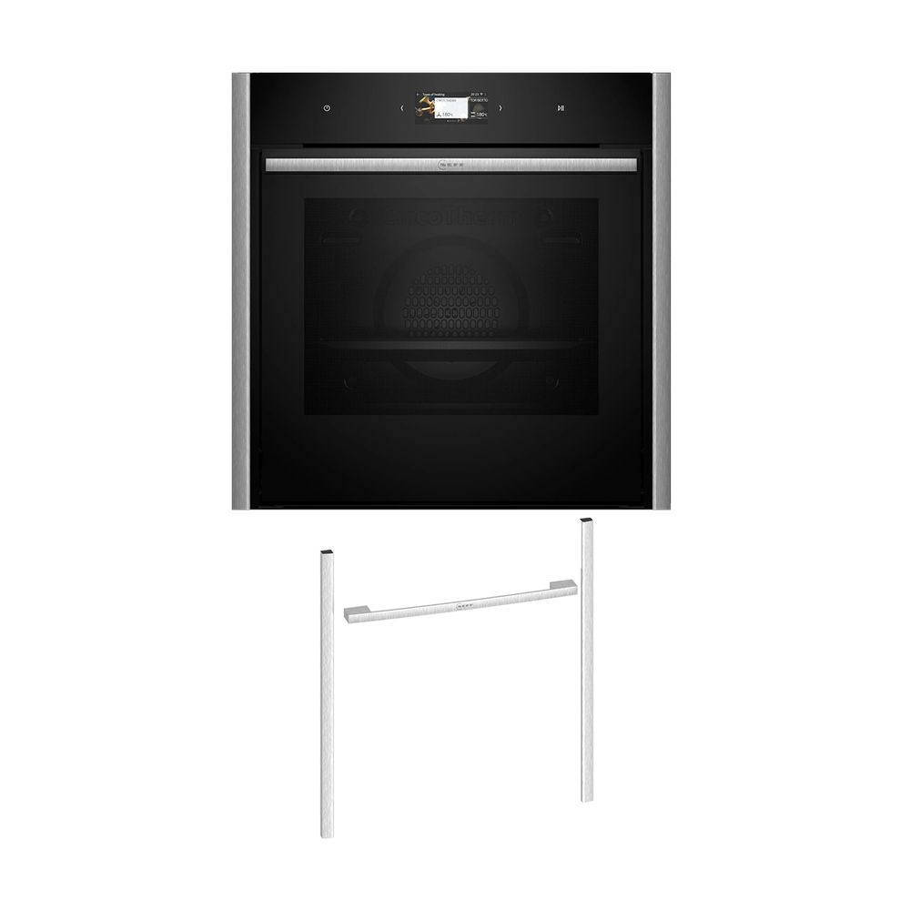 Neff NOV60E6M1 Εντοιχιζόμενος φούρνος B69CS3AY0 & Metallic Silver Flex Design Kit