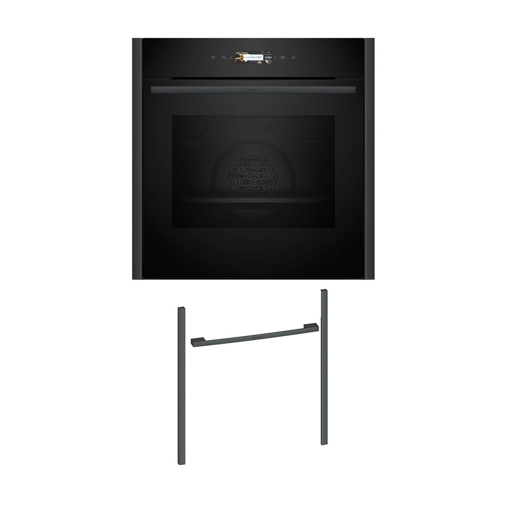 Neff NOV60P2A0 Εντοιχιζόμενος φούρνος B29CR7KY0 & Anthracite Grey Flex Design Kit