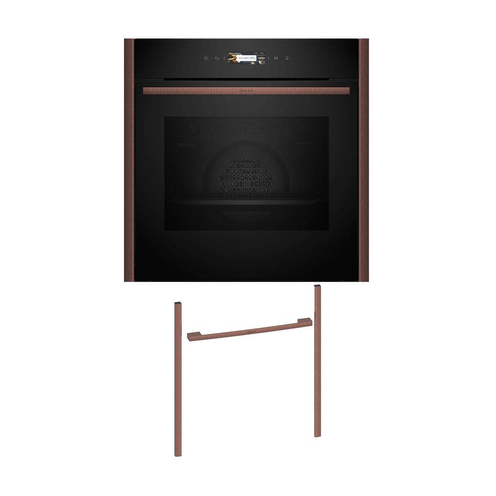 Neff NOV60P2B0 Εντοιχιζόμενος φούρνος B29CR7KY0 & Brushed Bronze Flex Design Kit
