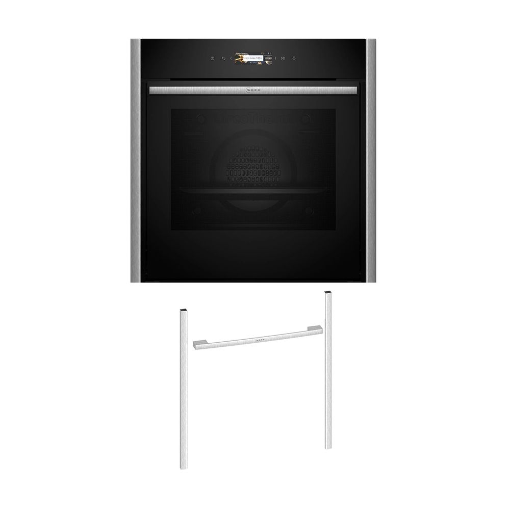 Neff NOV60E6M3 Εντοιχιζόμενος φούρνος B59CR31Y0 & Metallic Silver Flex Design Kit