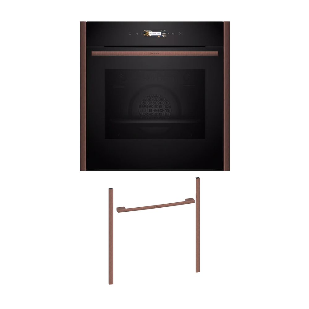 Neff NOV60E2B0 Εντοιχιζόμενος φούρνος B29CR3AY0 & Brushed Bronze Flex Design Kit