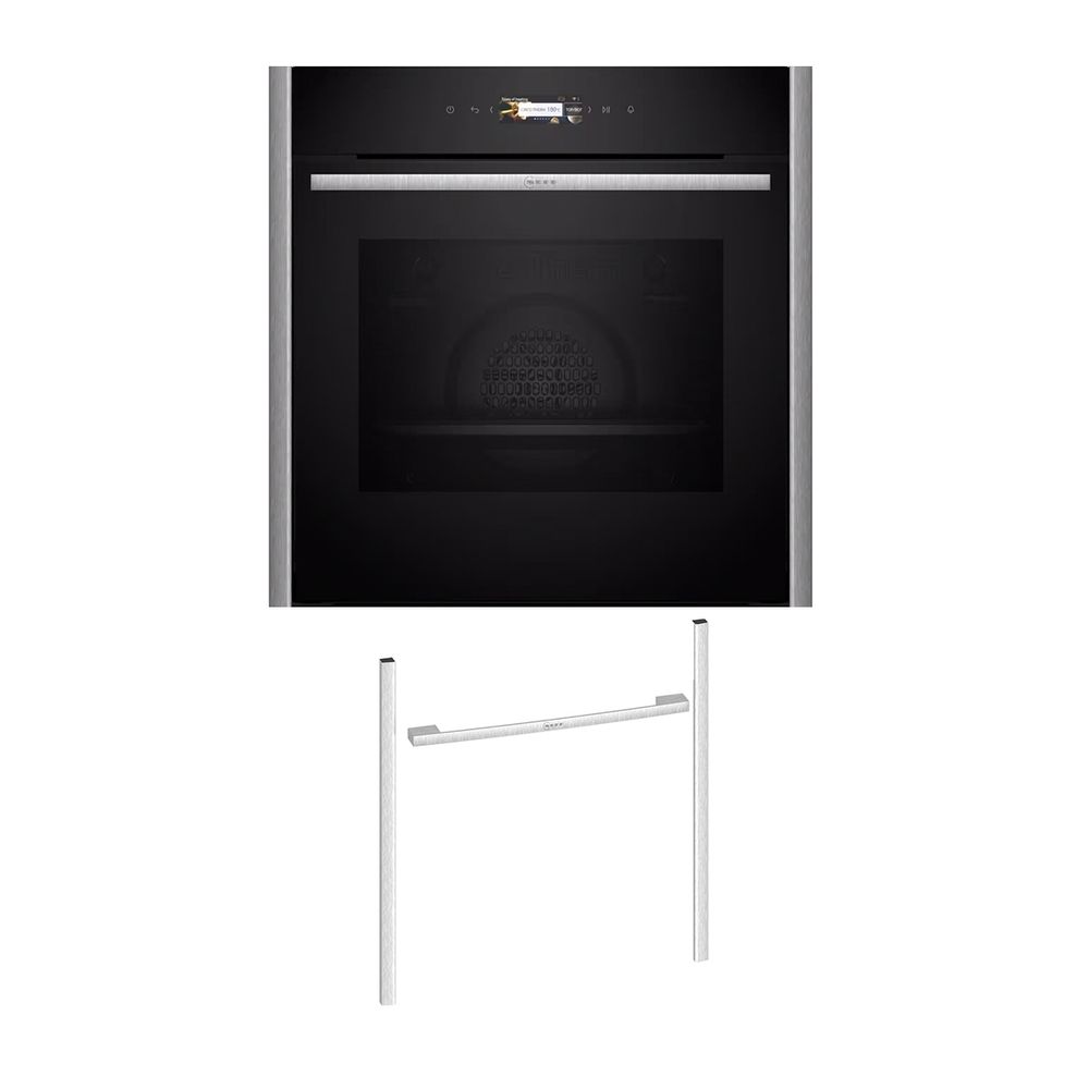 Neff NOV60E2M0 Εντοιχιζόμενος φούρνος B29CR3AY0 & Metallic Silver Flex Design Kit