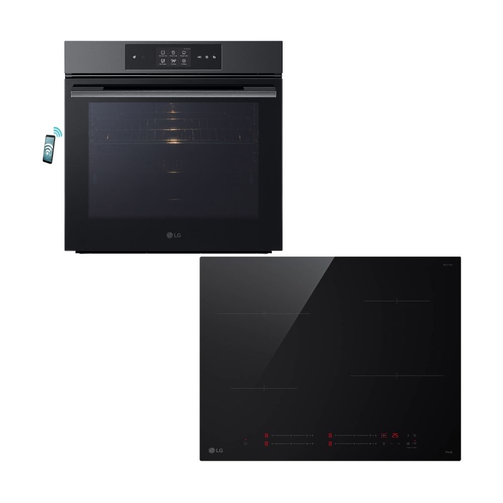 LG WSED7665B Ανθρακί Φούρνος & CI5Z2423BN Επαγωγική Εστία