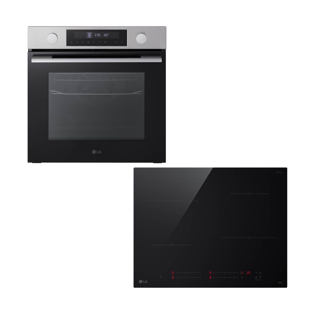 LG WS5D7230S Inox Φούρνος & CI5Z2423BN Επαγωγική Εστία