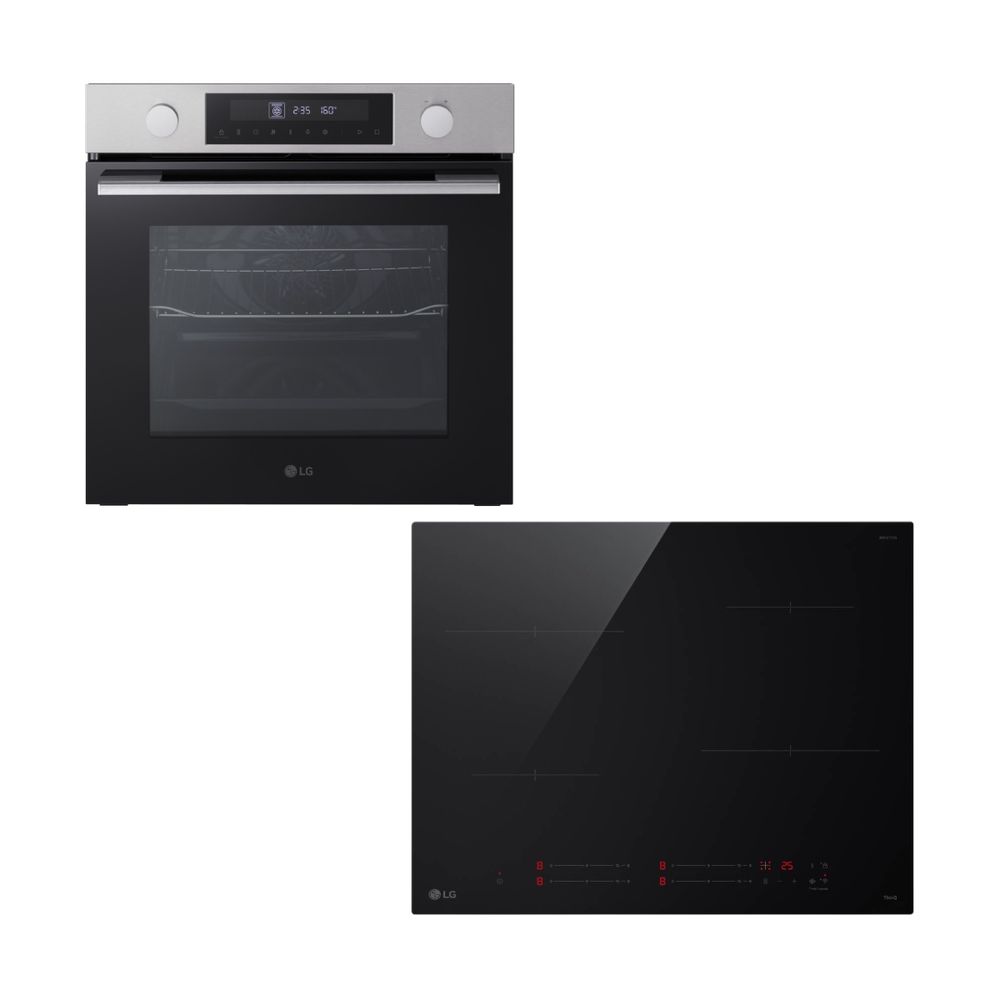 LG WS5D7210S Inox Φούρνος & CI5Z2423BN Επαγωγική Εστία