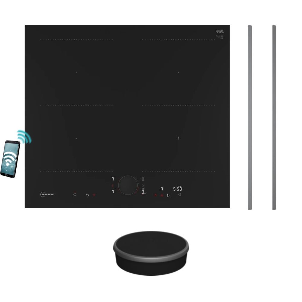 Neff T66YYY4B0 Επαγωγική Εστία & Z9801TWAY0 Twist Pad & Z9802PFAY0 Anthracite Grey Flex Design