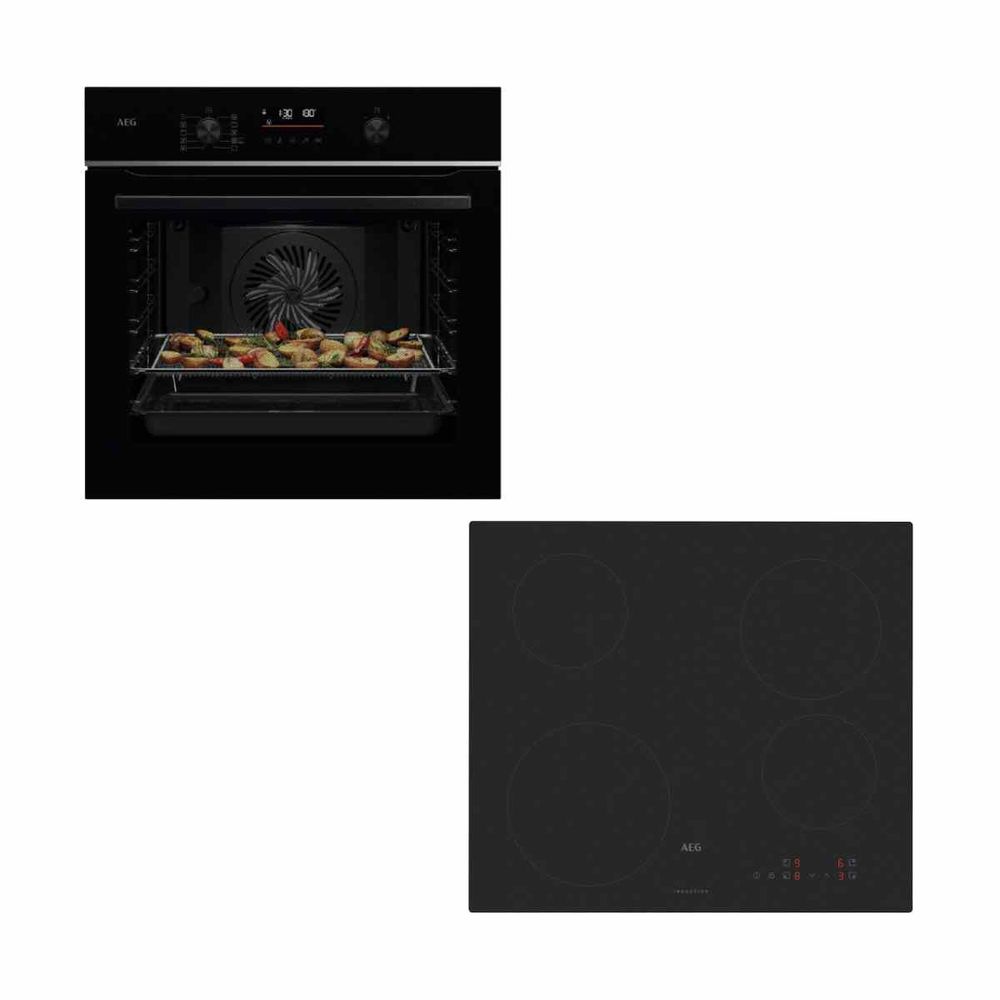 AEG TS6PB531AB Black Φούρνος & TM64IA00CL Matt Black Επαγωγική Εστία