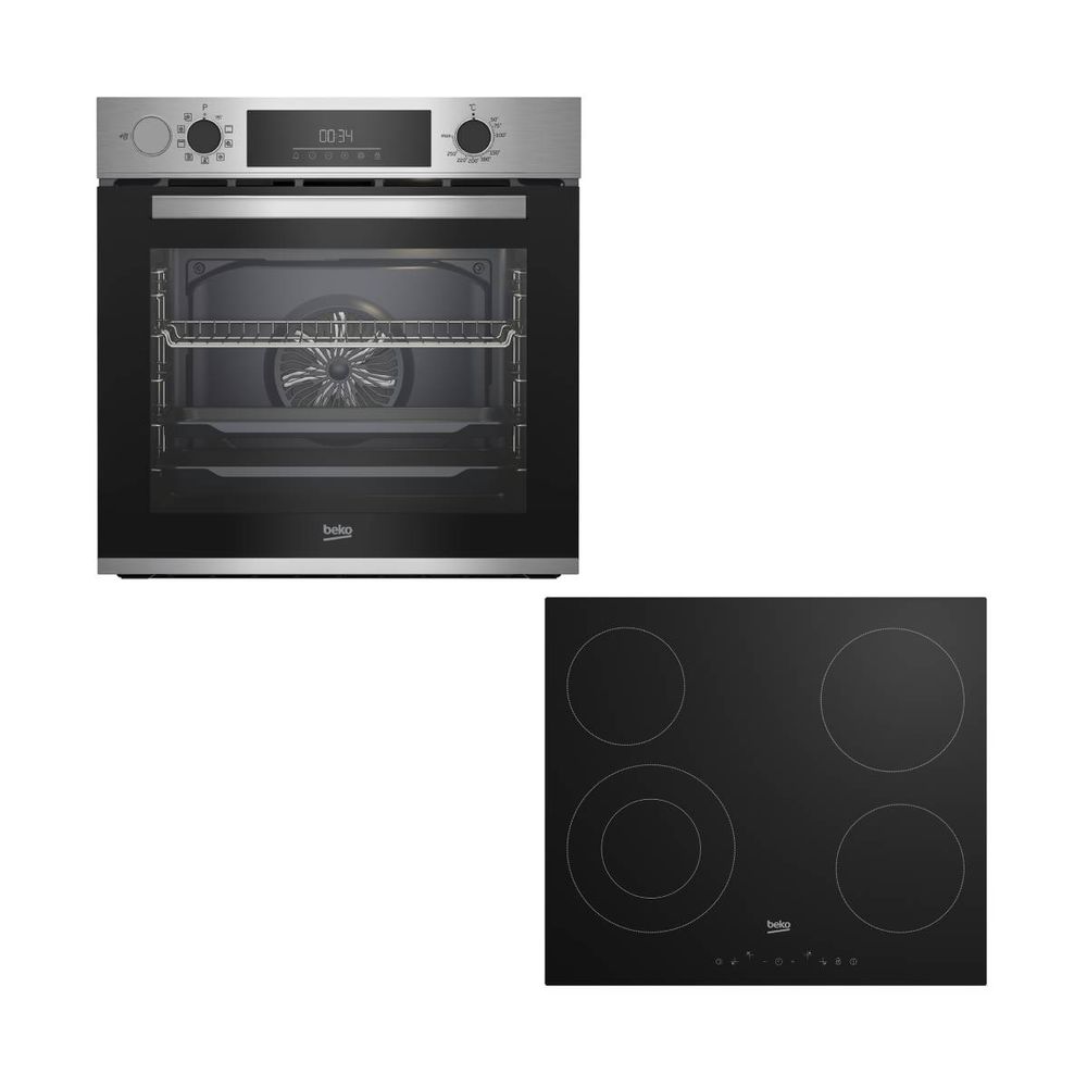 Beko BBIS12300XDE Φούρνος & HIC 64402 E Εστία