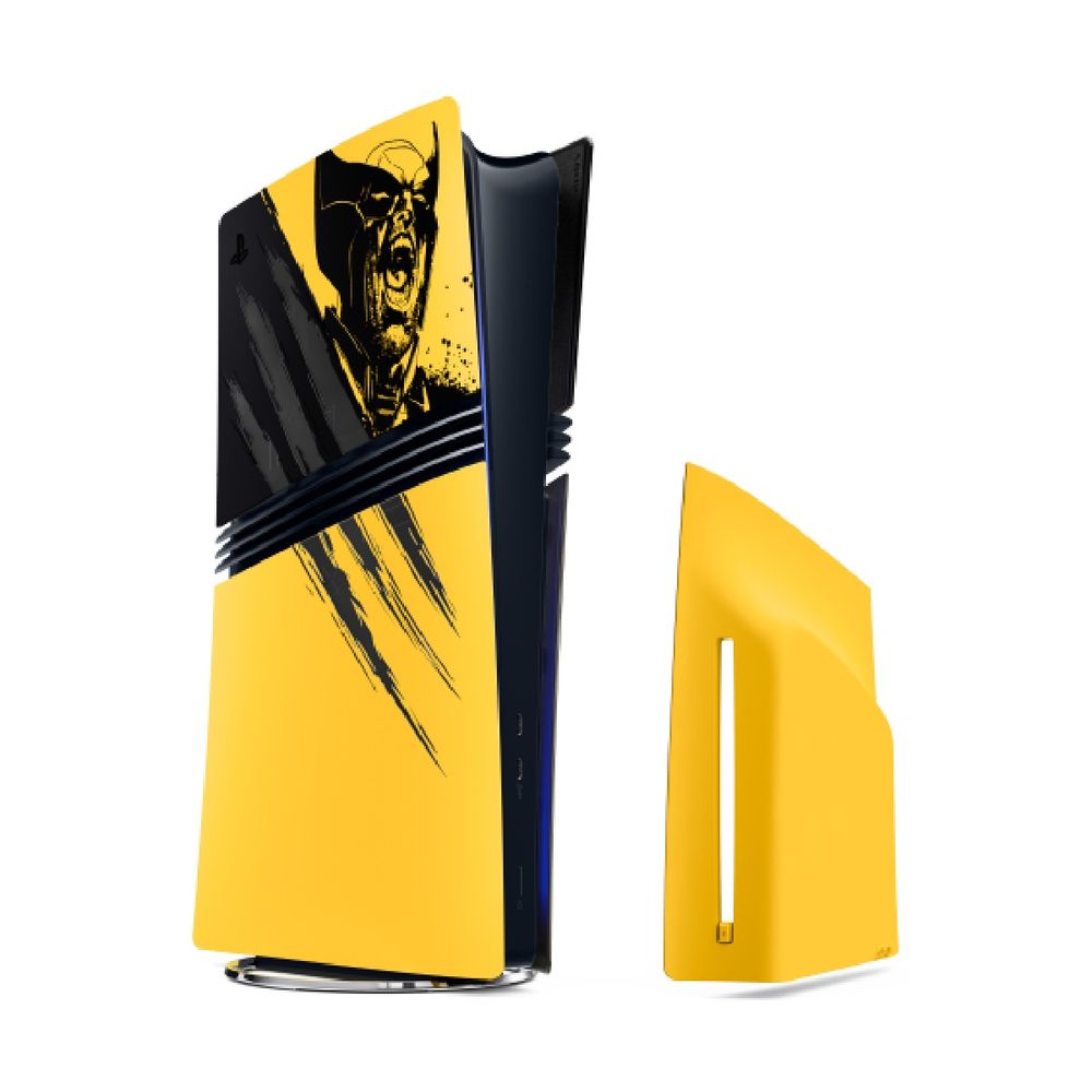 Sony PS5 Pro Console Cover Wolverine Yellow