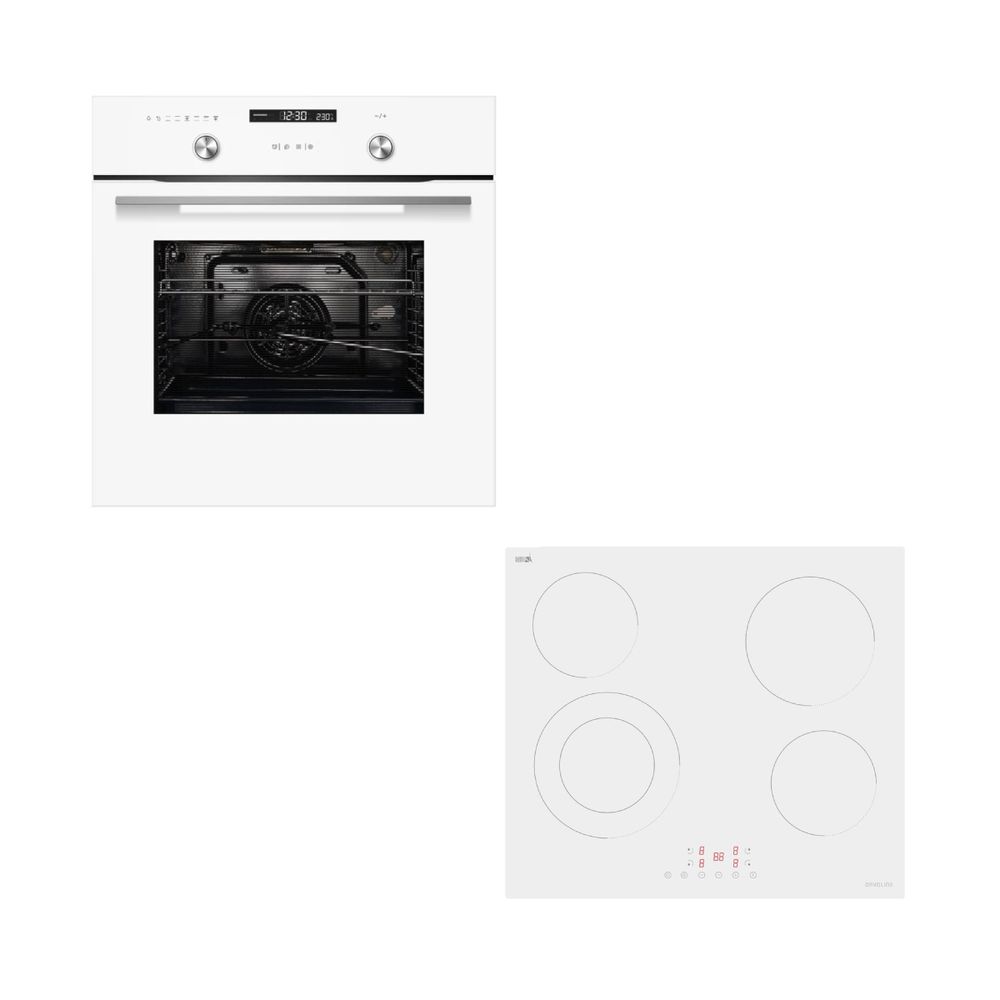 Davoline Classic BI O 1070 White Φούρνος & WVC 6005 Εστία Κεραμική