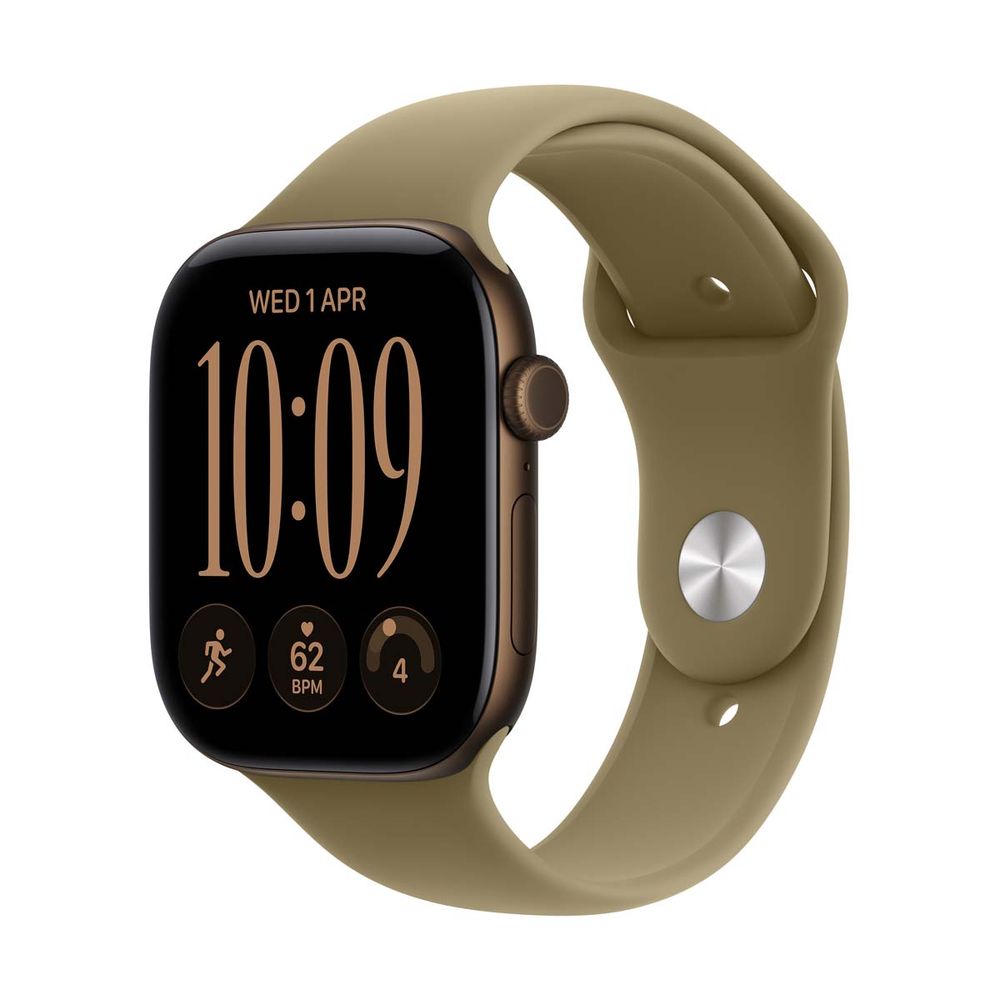 Apple Watch S12 GPS 42mm Dark Bronze Aluminium Case Olive Sport Band M/L