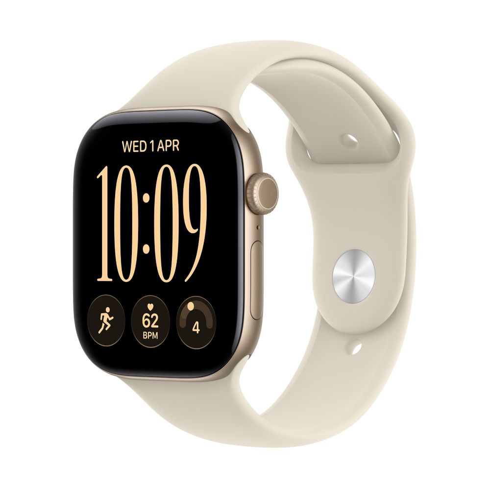 Apple Watch S12 GPS 46mm Light Gold Aluminium Case Sand Sport Band M/L
