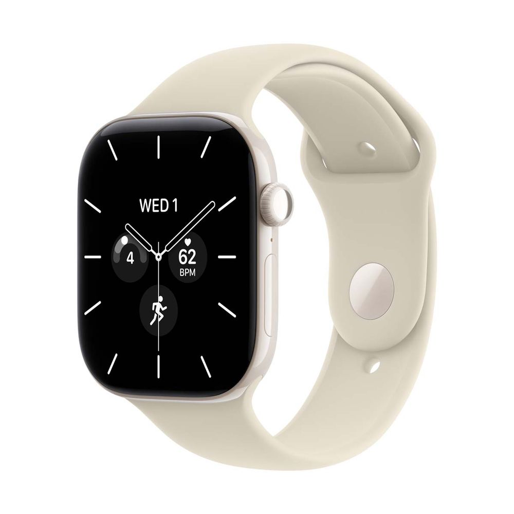 Apple Watch S12 GPS + Cellular 42mm Pearl White Ceramic Case Sand Sport Band M/L