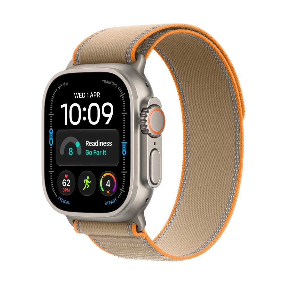 Apple Watch Ultra 4 GPS + Cellular 49mm Natural Titanium Case Sand Trail Loop S/M