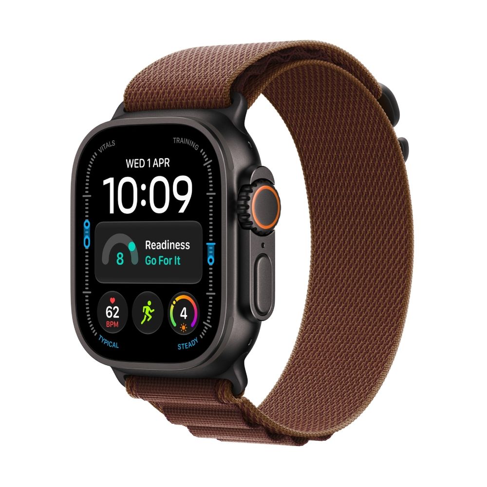 Apple Watch Ultra 4 GPS + Cellular 49mm Black Titanium Case Burgundy Alpine Loop Medium