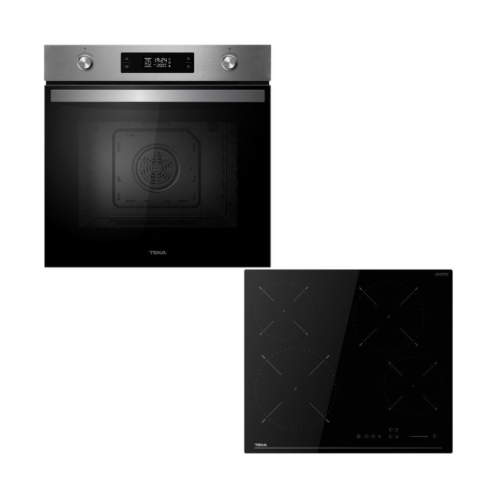 Teka Φούρνος HBB 6375 P SS & Κεραμικές Εστίες TBC 64120 TCS BK