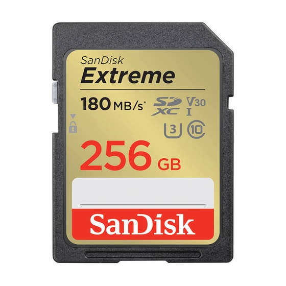 Sandisk Extreme SDXC 256GB Class 10 U3 V30 UHS-I