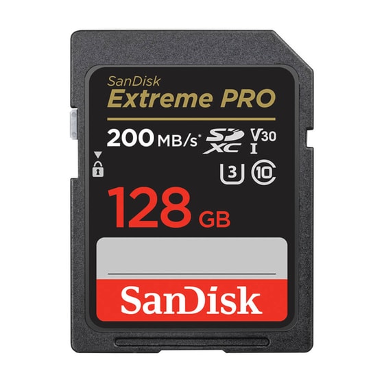 Sandisk Extreme Pro SDXC 128GB Class 10 U3 V30 UHS-I