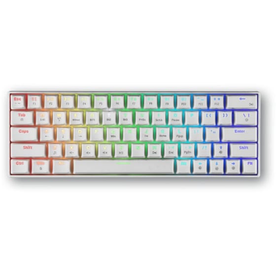 Spartangear Pegasus 2 Ασύρματο Gaming Πληκτρολόγιο Λευκό (US)