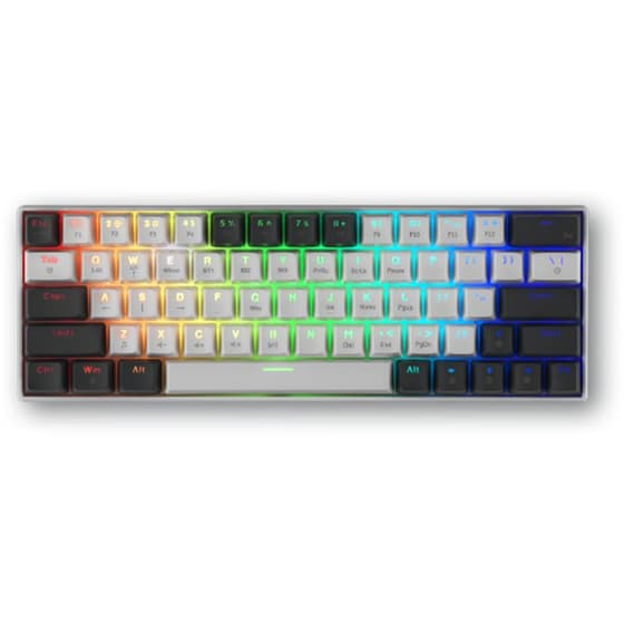 Spartangear Pegasus 2 Ασύρματο Gaming Πληκτρολόγιο Λευκό/Γκρι (US)