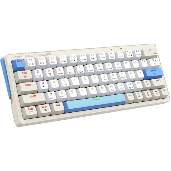 Armaggeddon GMK-100 Mech Gaming Μηχανικό Aσύρματο Πληκτρολόγιο TRI-MODE RGB - Winter (US)