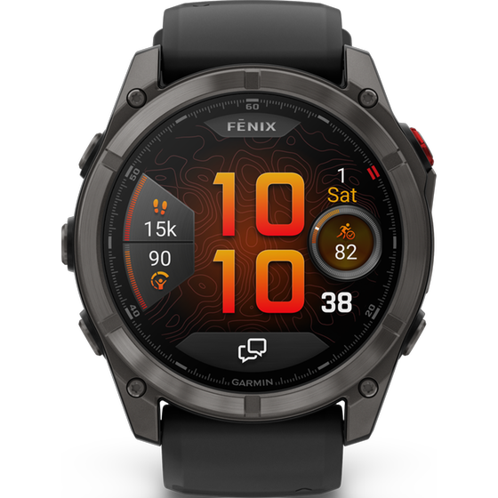 Smartwatch Garmin Fenix 8 Pro 51mm - Titanium Carbon Gray DLC with Black and Pebble Gray