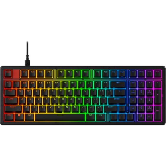HyperX Origins 2 Gaming Μηχανικό Ενσύρματο 1800 Πληκτρολόγιο με RGB Μαύρο (US)