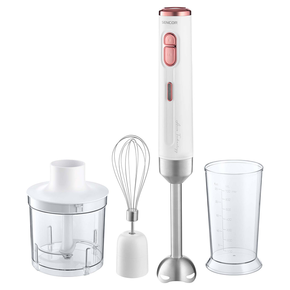 Cordless Blender/Chopper SENCOR SHB 9000WH white/pink