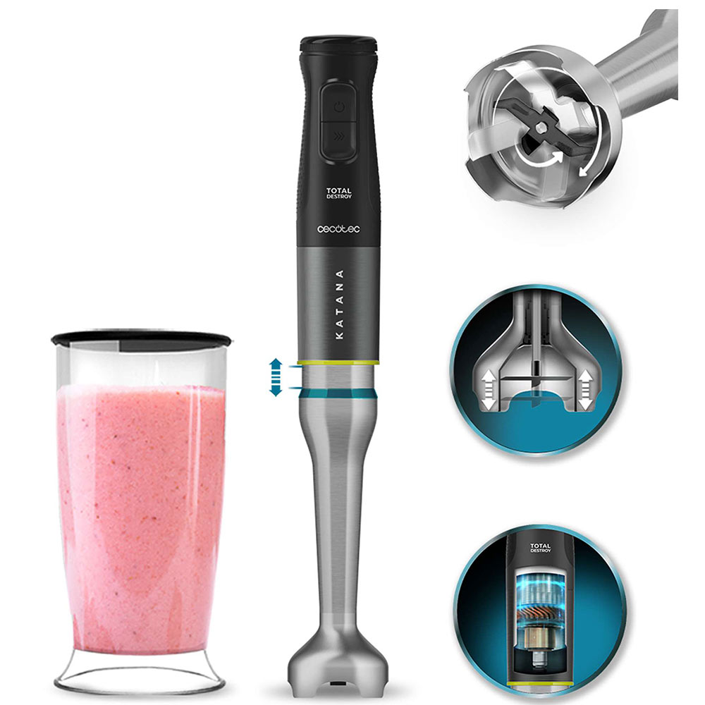 Hand Blender CECOTEC Katana 15 TotalDestroy Jar G Cec-03959 black