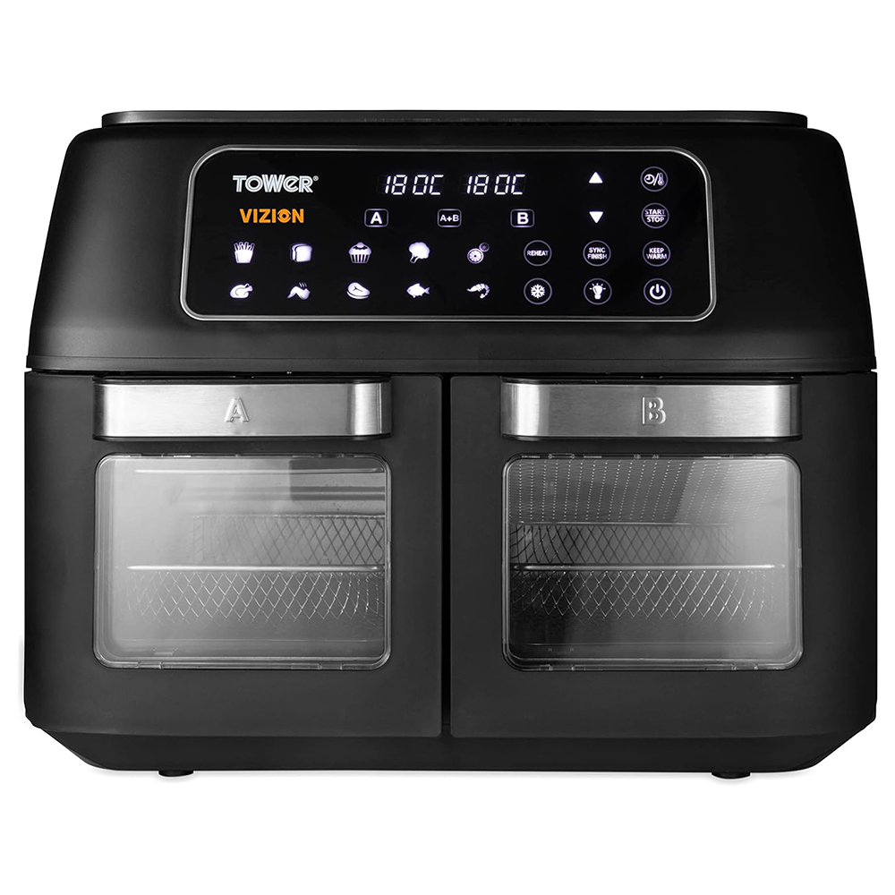 Air Fryer/Mini Oven VORTX Vizion Dual Compartment T17102 black