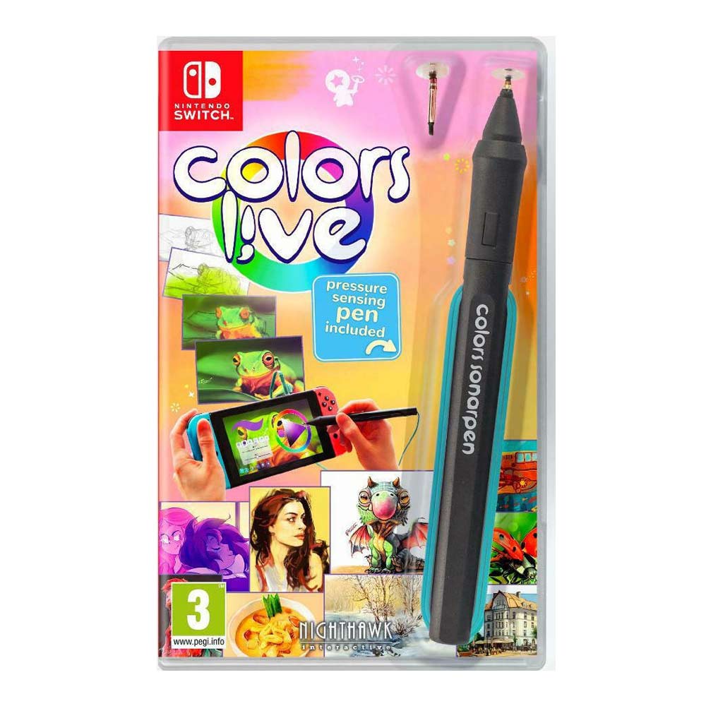 Nintendo Switch game Colors Live with Pen